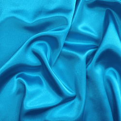 *Ткань Атлас-сатин, цвет Голубой (на отрез)  в Владимире