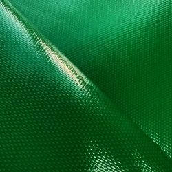 Ткань ПВХ 600 гр/м2 плотная, Зелёный (Ширина 150см), на отрез  в Владимире