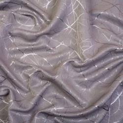 Ткань Блэкаут для штор светозатемняющая 75% &quot;Ледовое тиснение цвет Серый&quot; (на отрез)  в Владимире