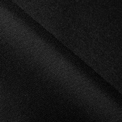 Прорезиненная ткань Оксфорд 600D ПВХ, Черный  в Владимире, 340 г/м2, 359 руб