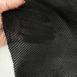 Сетка 3D трехслойная Air mesh 165 гр/м2, цвет Черный (на отрез)  в Владимире
