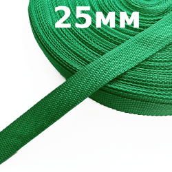 Лента-Стропа 25мм, цвет Зелёный (на отрез)  в Владимире